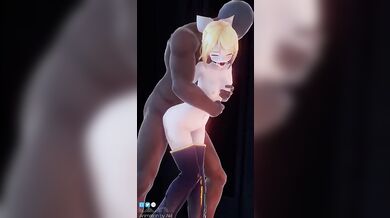 The Adventures of Rin Kagamine and Her Standing Doggy Style Exploits