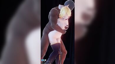 The Adventures of Rin Kagamine and Her Standing Doggy Style Exploits