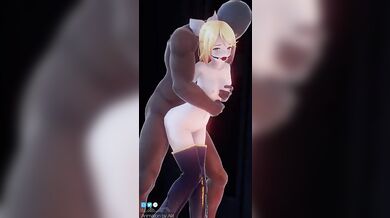 The Adventures of Rin Kagamine and Her Standing Doggy Style Exploits