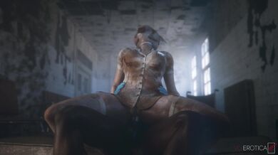 Banging Nurse Nancy with your Pole in Silent Hill (black)