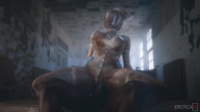 Banging Nurse Nancy with your Pole in Silent Hill (black)