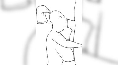 Inflatable Babe Sucks Dick like a Pro