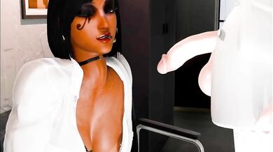 Pharah's Daily Spanking Examination by Sexy Doctor Mercy [Spank3D]