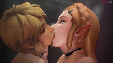 Love Means Never Having to Say 'Please'... Except for This: Link and Zelda Double Fellatio by Fugtrup