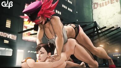 General Butch's Mouth-Watering Cumshots on Chun-Li and Poison