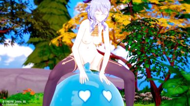 Tentacle Rape: Ganyu's Gangbang of the Slime Monster [Genshin Impact]