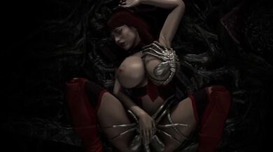 Gaping Hole Exploration with Facehugging Tentacles from Skarlet's Deepest Depths.