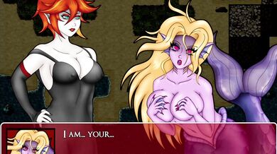 Bloodlusting Vamps Bite Maryn's Tight Twat in Crimson Veil