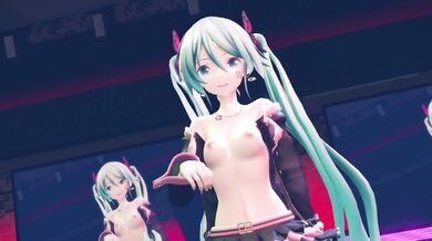 Miku's Naughty Striptease Show [KazuNishi]