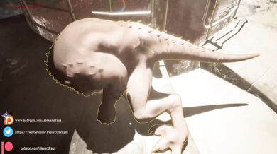 Lizard Man's Lustful Domain: 3D's Tailpipes Reamed by Creepy Canalside Creature