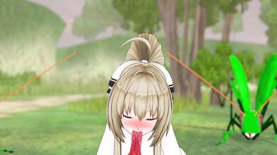 Squirming Isuzu Sentou Getting Fucked by Bugs in 'Shokushusuki-Kai'