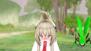 Squirming Isuzu Sentou Getting Fucked by Bugs in 'Shokushusuki-Kai'