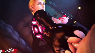 Ass-fucking the bounty hunter Samus in her power armor