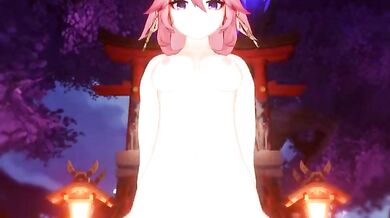 Miko Yae fucks you at her temple