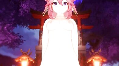 Miko Yae fucks you at her temple