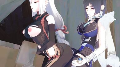 The Chasm's Yelan gets Fucked by Shenhe - A Genshin Impact Hentai