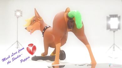 Pinklagoon's Ass Destroyed by Dog Dildo Invasion