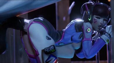 D.Va's Midnight Thrust Fest with Bartender on the Train Tracks