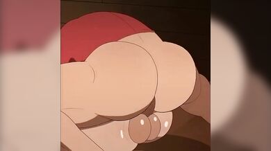 Heavy Rubbing of the Scout's Nude Butt in GenerICON