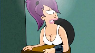 Leela's Orgasmic Escape in a Sex Cage