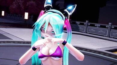 MMD Miku's Electrifying Ninjutsu Display