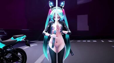 MMD Miku's Electrifying Ninjutsu Display