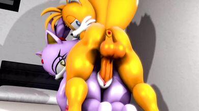 Blazing Tail-spin with Spiderman123's Tails and Blaze Porn Parody!