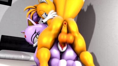 Blazing Tail-spin with Spiderman123's Tails and Blaze Porn Parody!