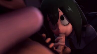 Battle of the Superheroes: Mina, Tsuyu and Deku in an Epic Showdown!