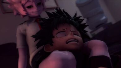 Battle of the Superheroes: Mina, Tsuyu and Deku in an Epic Showdown!