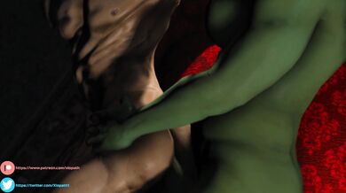 Female Futanari Penetrates Male from the Side