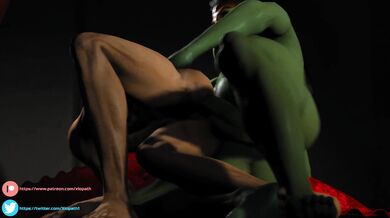 Female Futanari Penetrates Male from the Side