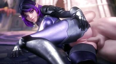 Skye's Tight Virgin Anus Raped by a Big Cock in 'FPS Blyck'