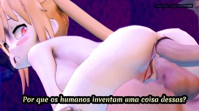 Título do vídeo de hentai: Tohru se prostitui a uma sala cheia de homens - versão em português brasileiro