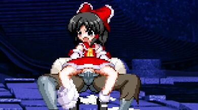 Mindless Undead vs the Tiny Powerhouse in 'Zombies Vs Reimu Hakurei'!