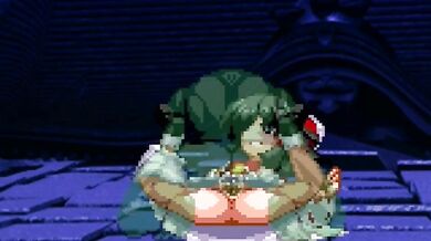 Mindless Undead vs the Tiny Powerhouse in 'Zombies Vs Reimu Hakurei'!