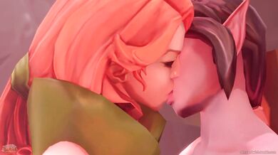 WindRanger and Templar Assassin Get It On - A Sandwich of Sinful Desires