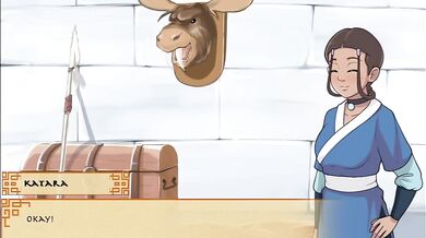 Lonely Waterbender Katara Self-Pleasures in Silence - FELLATIO!