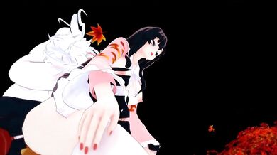 Innocent Kaguya Houraisan and Naughty Fujiwara no Mokou's Sensual Love-Making [Punyuz/Inksaw114]