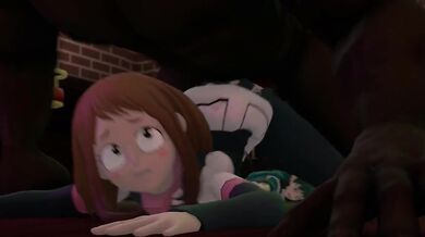 'Juicy Booty Bangs: Ochaco's Fertile Ass Gets Rocked by a BBC Crew'