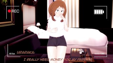 'Uraraka gets paid to get fucked hard by a hot stranger'