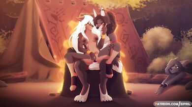 Orgy with Naughty Natives and their Pet Lions