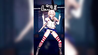 Ghostly Shimakaze's Erotic R18 Dance