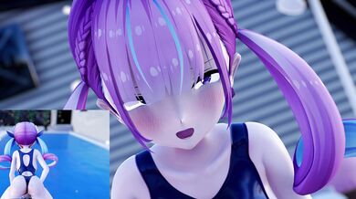 Wet and Naughty: Aqua-chan's School Swimsuit Sexcapade [BRA]