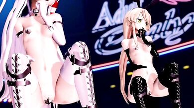 Two Lickable J-boat Girls Sailing on a Sea of Creampie [MMD R15]