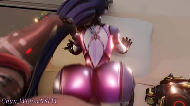 Sexy Widow's K9 Pleasure (With Clothing)