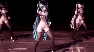 Miku's Sexual Conquest: A Frenzied Dance of Passion