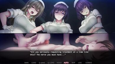 Two nurses give a patient the worst examination of their life.