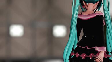 Miku Hatsune in a Sweet Devil's Sexy Lingerie, Pleasing Her Master and His Friends in an Uncensored Hentai Video!
