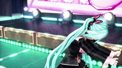 Miku Hatsune in a Sweet Devil's Sexy Lingerie, Pleasing Her Master and His Friends in an Uncensored Hentai Video!